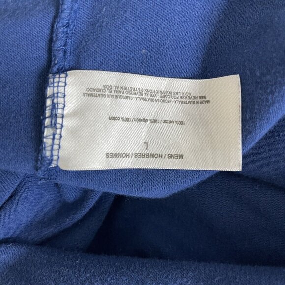 William Rast Shirt Mens Large LEGEND Graphic Geometric Blue Grey White - Picture 7 of 12